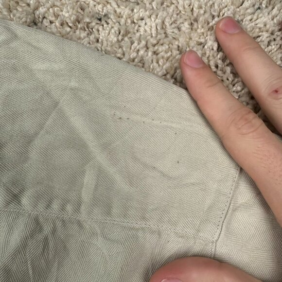 Tommy Bahama Short Sleeve Button Up All Silk Shirt (Size XL) Beige Ivory Hawaii - Picture 8 of 8